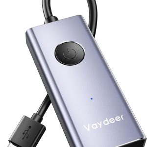 Vaydeer Metal USB Mouse Jiggler, S4 Mouse Mover with ON/Off Switch,Simulate Movement to Prevent The Computer from Entering Sleep Mode,Plug-and-Play,Driver-Free