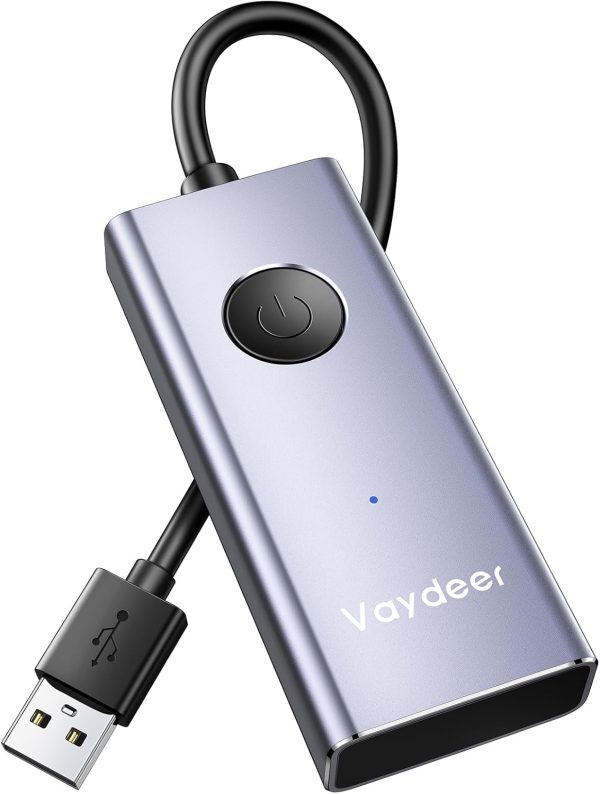 Vaydeer Metal USB Mouse Jiggler, S4 Mouse Mover with ON/Off Switch,Simulate Movement to Prevent The Computer from Entering Sleep Mode,Plug-and-Play,Driver-Free