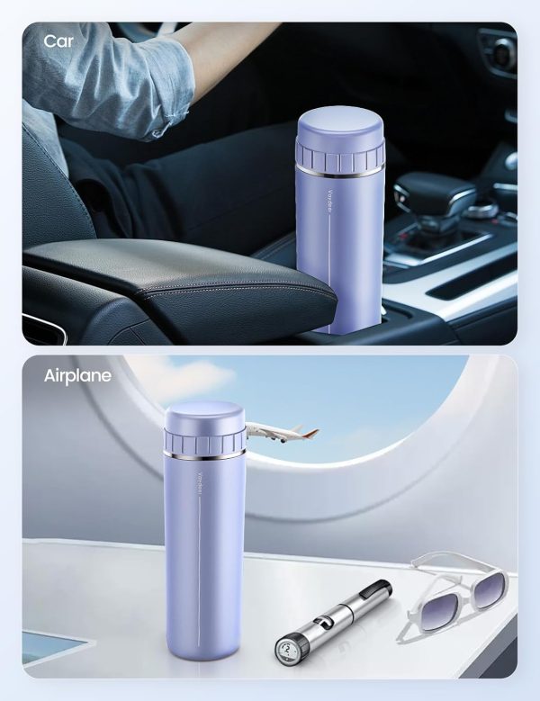 VAYDEER Insulin Cooler Travel Case, Medication Cooler for Travel [Double Lids] [Large Contact Area] [Uniform Temperature] Insulin Pen Cooler TSA Approved for Medications Carry (Purple) - Image 8