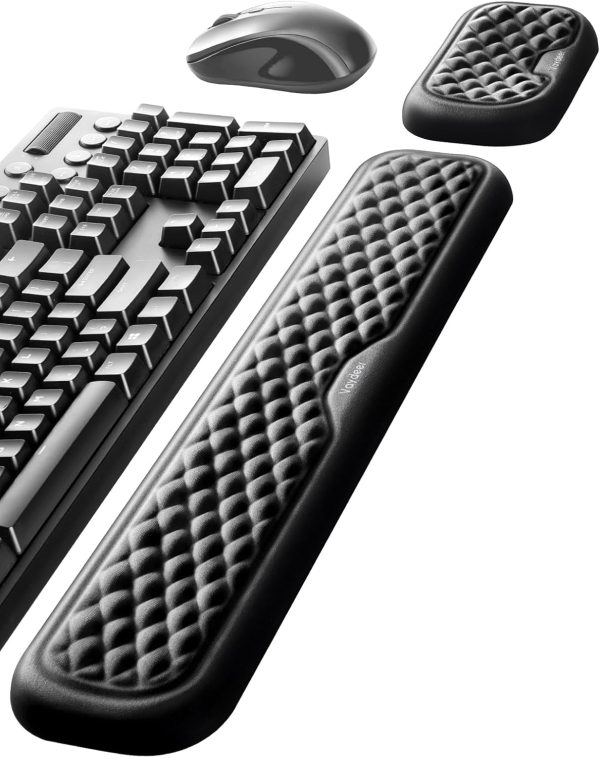 Vaydeer Wrist Rest for Keyboard and Mouse, Computer Ergonomic Wrist Support Pad, Soft Memory Foam Arm Cushion for Desk, Palm Hand Office Laptop Typing - Image 8