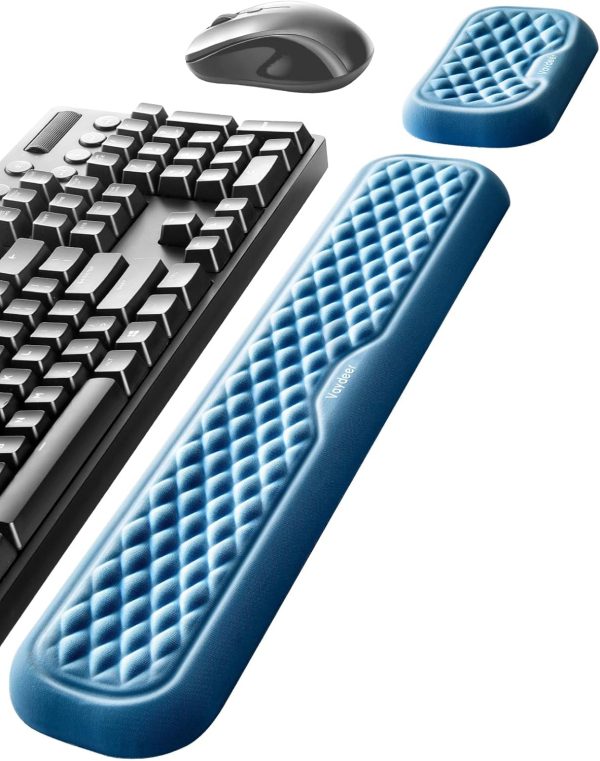 Vaydeer Wrist Rest for Keyboard and Mouse, Computer Ergonomic Wrist Support Pad, Soft Memory Foam Arm Cushion for Desk, Palm Hand Office Laptop Typing - Image 9
