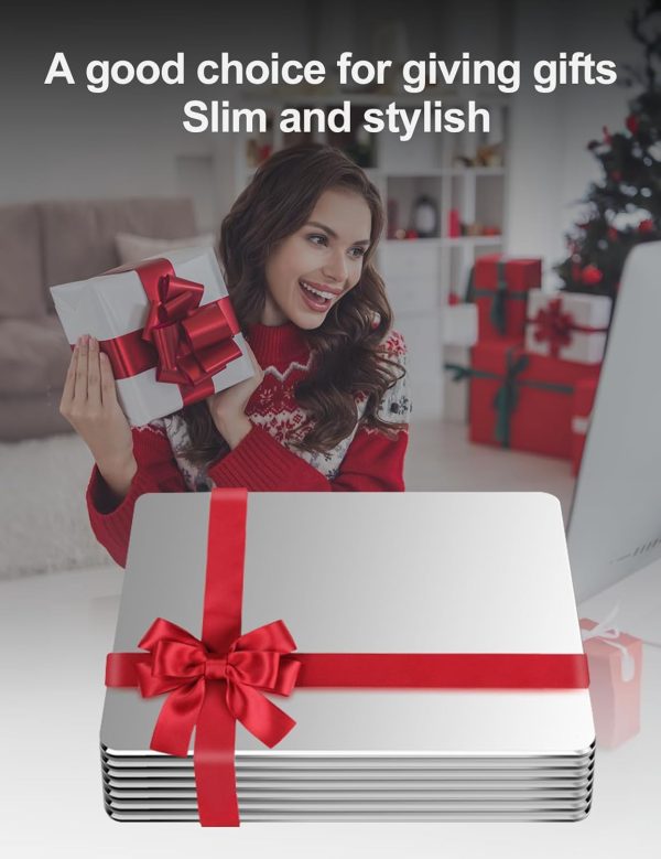 Hard Silver Metal Aluminum Mouse Pad Mat Smooth Magic Ultra Thin Double Side Mouse Mat Waterproof Fast and Accurate Control for Gaming and Office(Small 9.05X7.08 Inch) - Image 6
