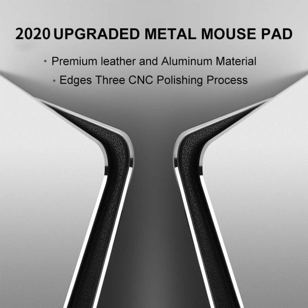 Hard Silver Metal Aluminum Mouse Pad Mat Smooth Magic Ultra Thin Double Side Mouse Mat Waterproof Fast and Accurate Control for Gaming and Office(Small 9.05X7.08 Inch) - Image 8