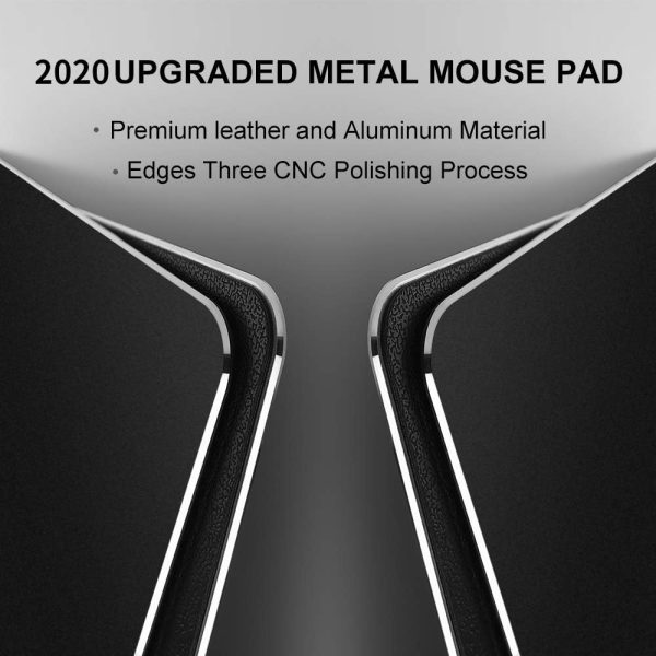 Hard Silver Metal Aluminum Mouse Pad Mat Smooth Magic Ultra Thin Double Side Mouse Mat Waterproof Fast and Accurate Control for Gaming and Office(Small 9.05X7.08 Inch) - Image 20
